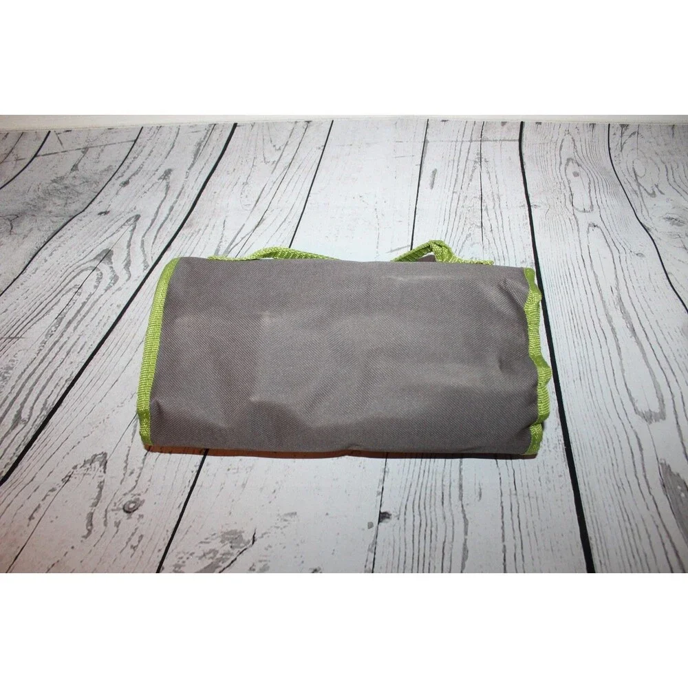 Wolfgang Puck Roll Up Carrying Case Garnish Bar Set Lots of Pieces NEW Green